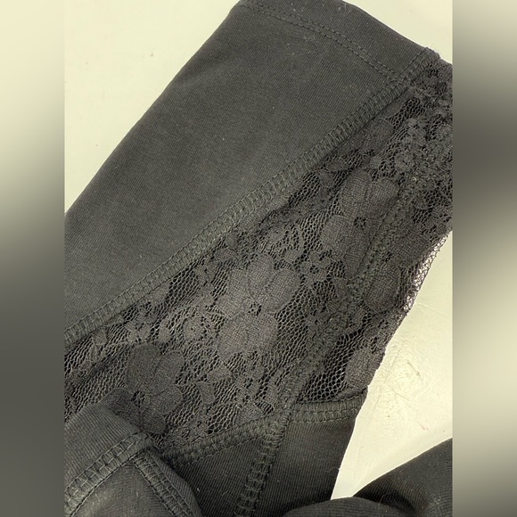 NWT - Warrior by Danica Patrick Black Women's Yoga Pants with Lace Detail - Picture 7 of 8